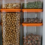 dry foods in air tight containers
