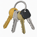 what to leave a housesitter - keys