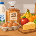 essential groceries for the housesitter